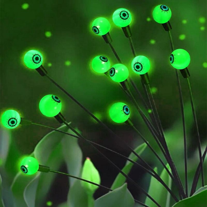 Glow giardino all'aperto LED luce solare bulbo oculare per Halloween corda decorativa di Natale
