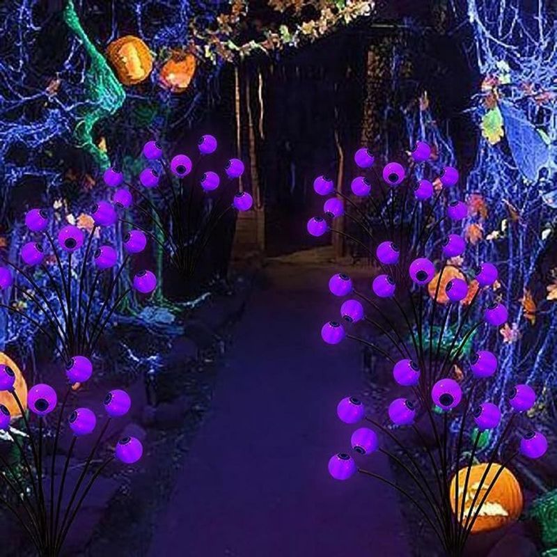 Glow giardino all'aperto LED luce solare bulbo oculare per Halloween corda decorativa di Natale