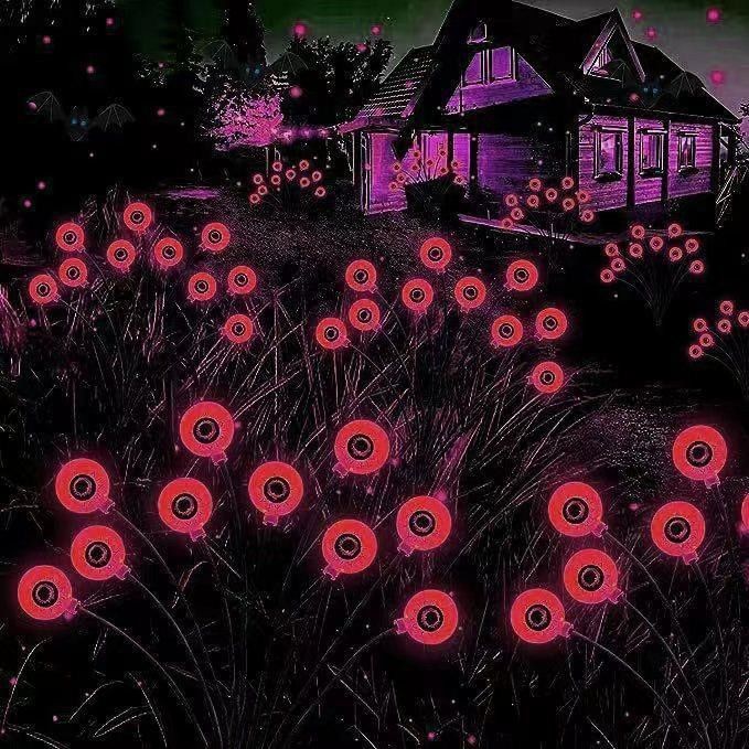 Glow giardino all'aperto LED luce solare bulbo oculare per Halloween corda decorativa di Natale