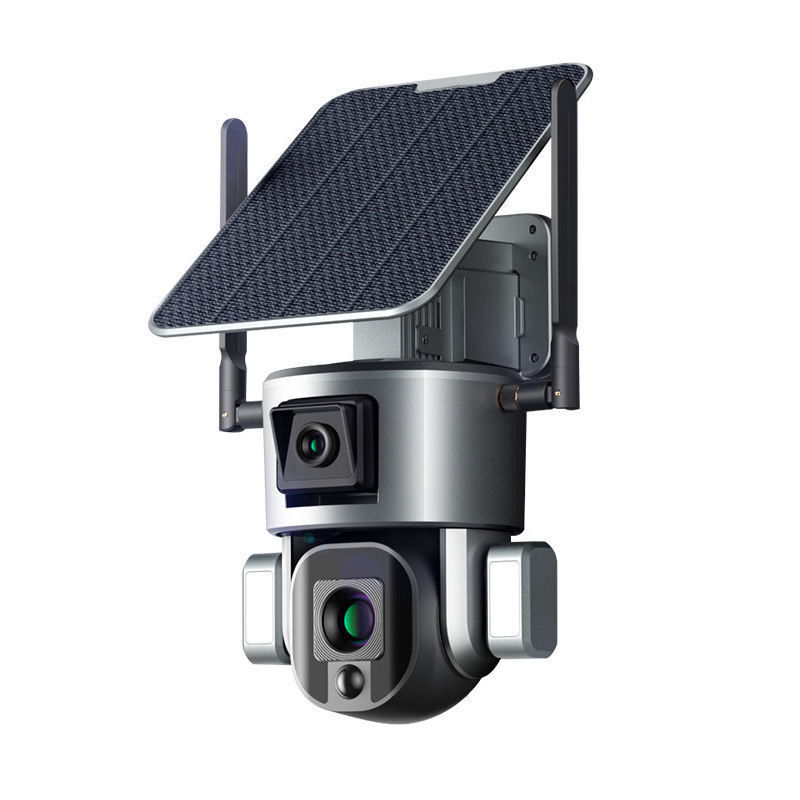 Impermeabile 1080p 2 Way Audio Wifi 4g pannello solare batteria Cctv Camera per esterni