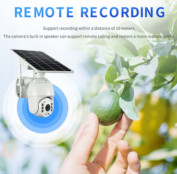 Modalità di alimentazione della rete WiFi/4G Luce solare con telecamera per illuminazione esterna