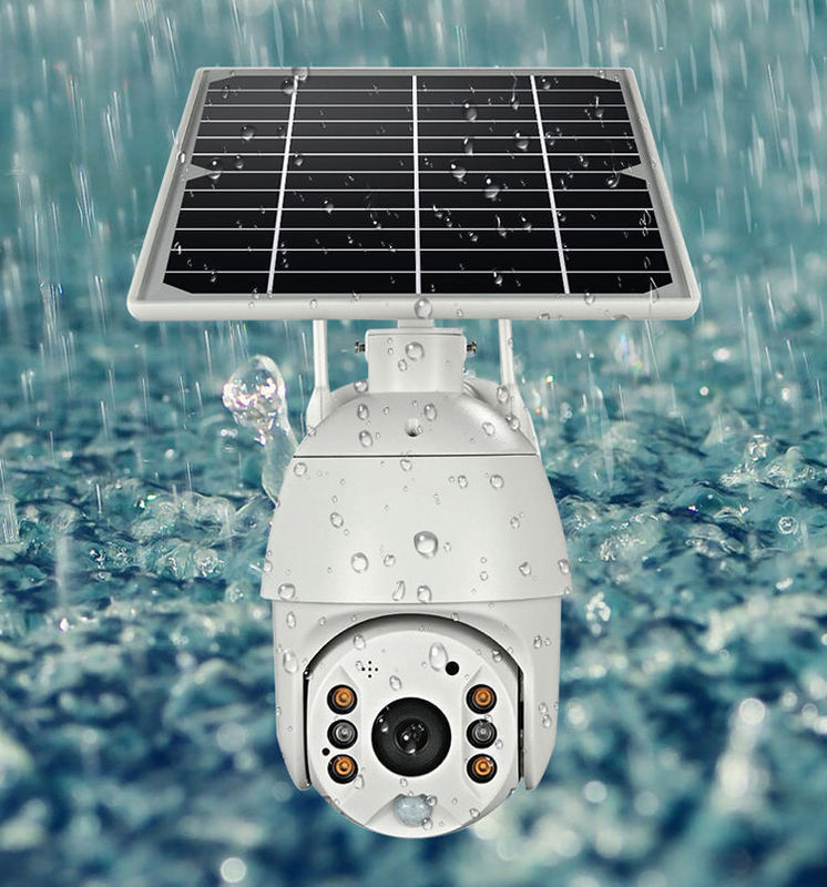 Modalità di alimentazione della rete WiFi/4G Luce solare con telecamera per illuminazione esterna