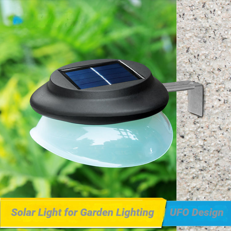 Lampada di recinzione a LED a energia solare impermeabile 100lm/w ABS PC Garden Light per cortile