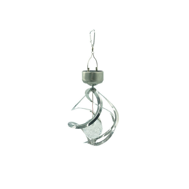 Spiral Solar Wind Chimes luci esterne impermeabile Cambiamento di colore Lampada a LED per giardino