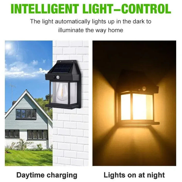 Servizio di illuminazione per giardini luce solare LED a muro con temperatura di colore di 6000K CCT