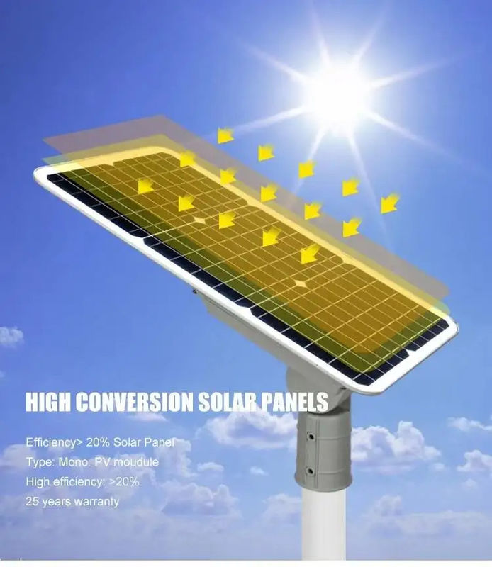 50000 ore di durata di vita luce solare a parete led cortile pannello solare impermeabile luce solare stradale
