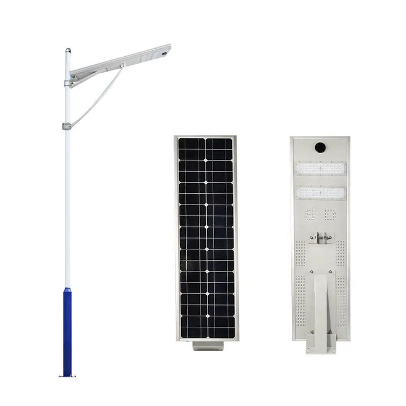 30W 40W 120W All In One IP65 batteria al litio alimentata da auto-pulizia luce solare