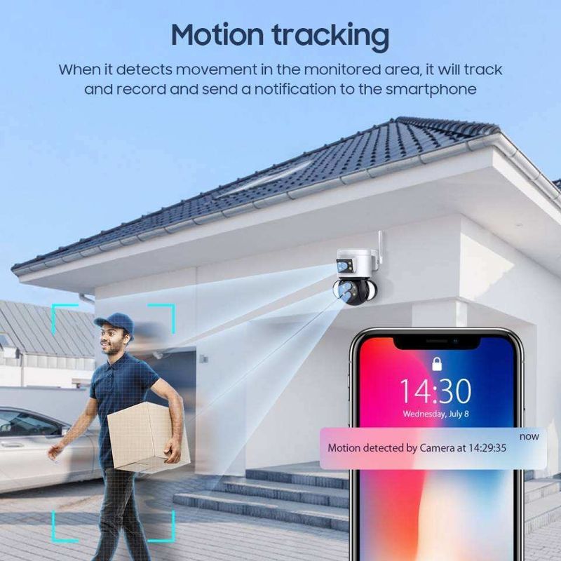 4 Mega Pixel Wireless Speed Dome Security Camera con lenti multiple e cloud storage