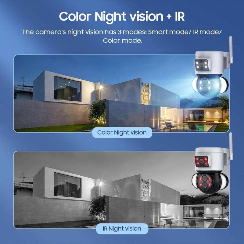 4 Mega Pixel Wireless Speed Dome Security Camera con lenti multiple e cloud storage