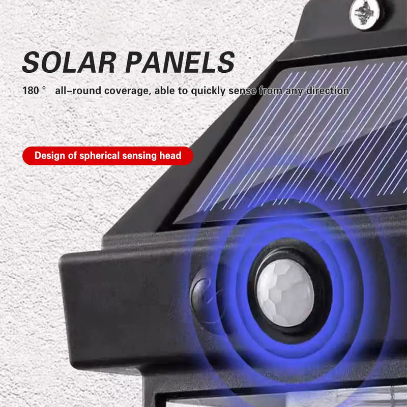 Lampada a LED solare con sensore di movimento Lampade a parete Ip65 impermeabile