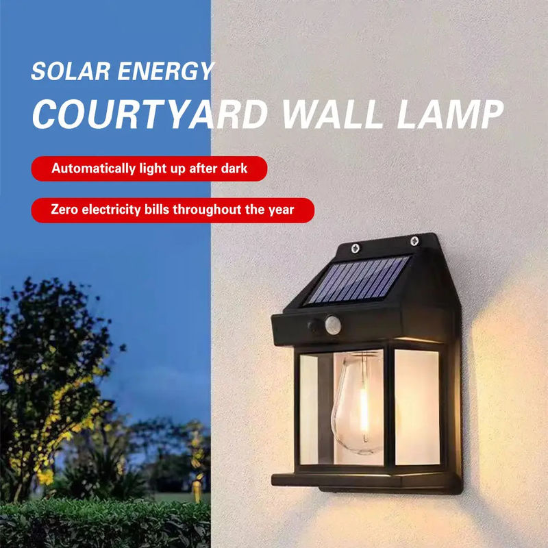 Lampada a LED solare con sensore di movimento Lampade a parete Ip65 impermeabile