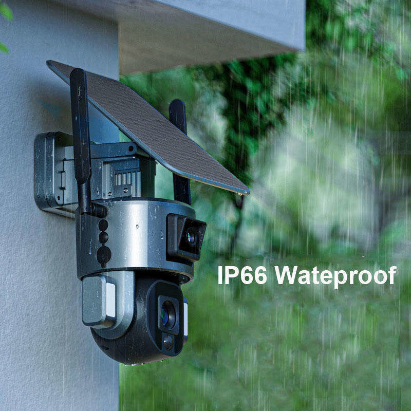 10x Zoom 4.0MP Wifi Dome CCTV Network Ipsy Batteria solare Backup Camera di sorveglianza 4g