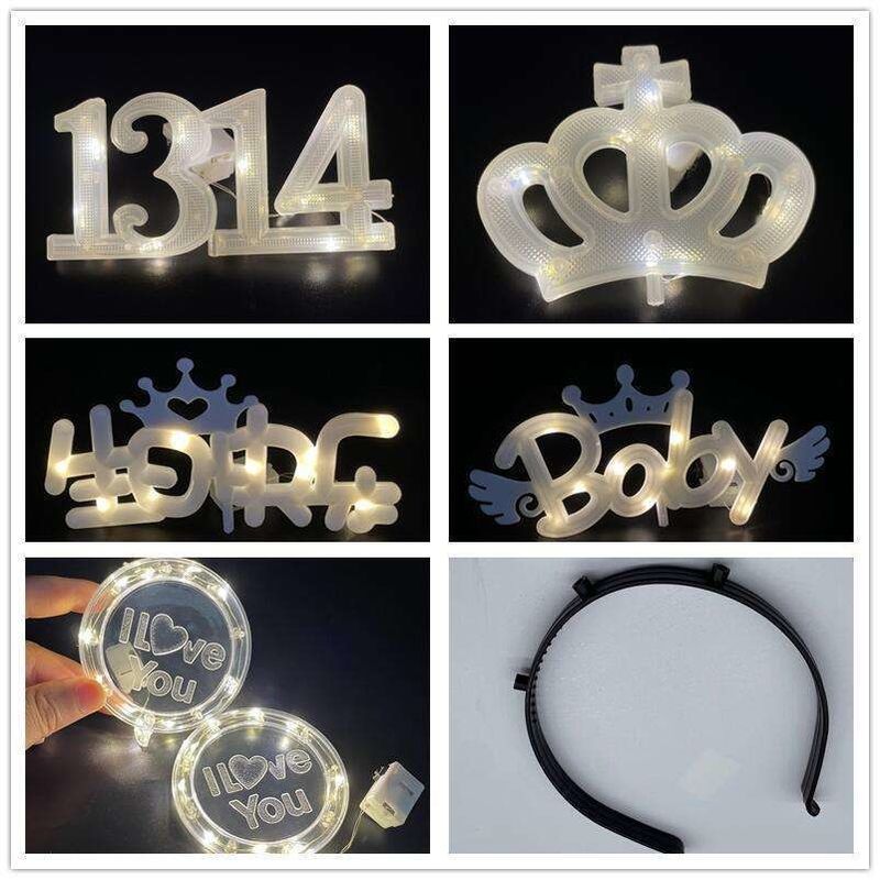 8 Modi LED Cake Light per le vacanze Buon compleanno Nozze Giardino Decorazione di Natale