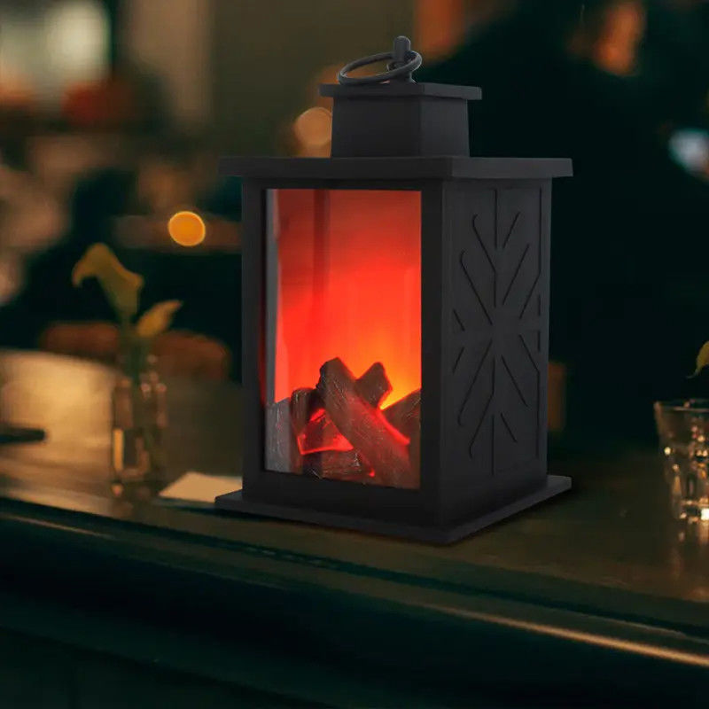 Lampada di simulazione di fiamma per decorazione della stanza Luci appese a LED di Natale 3 * AA Batteria 0,4 kg