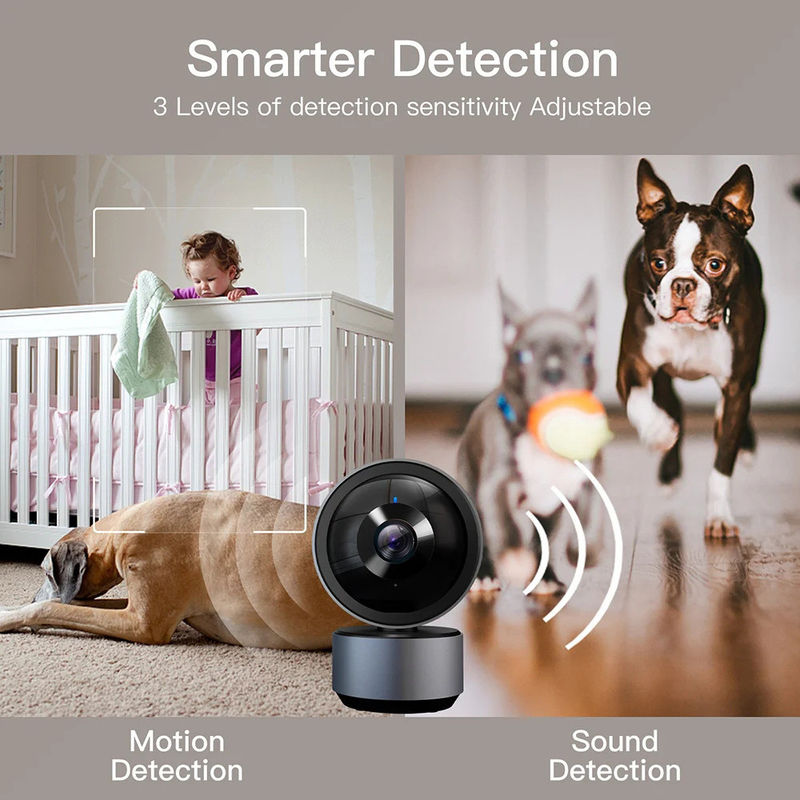 4x Zoom elettronico Tuya Smart PTZ Camera di sorveglianza CCTV WiFi per il monitoraggio interno