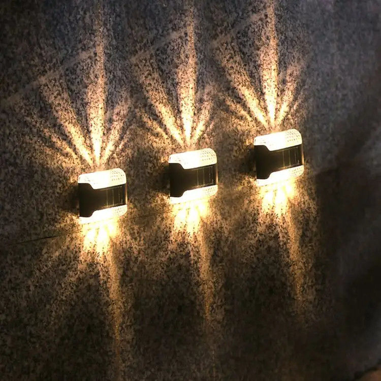 80 luci solari Lampada a muro LED Luci solari per la decorazione del giardino esterno