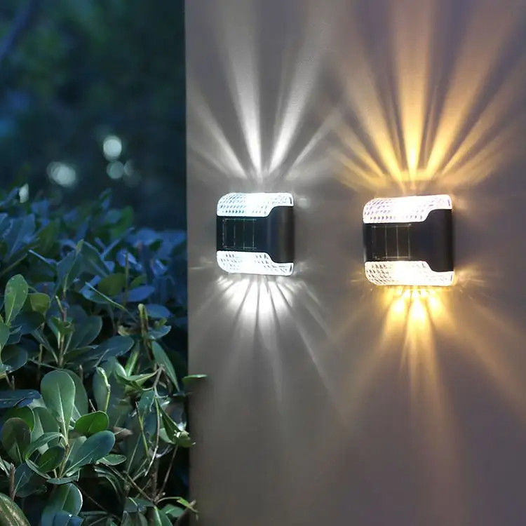80 luci solari Lampada a muro LED Luci solari per la decorazione del giardino esterno