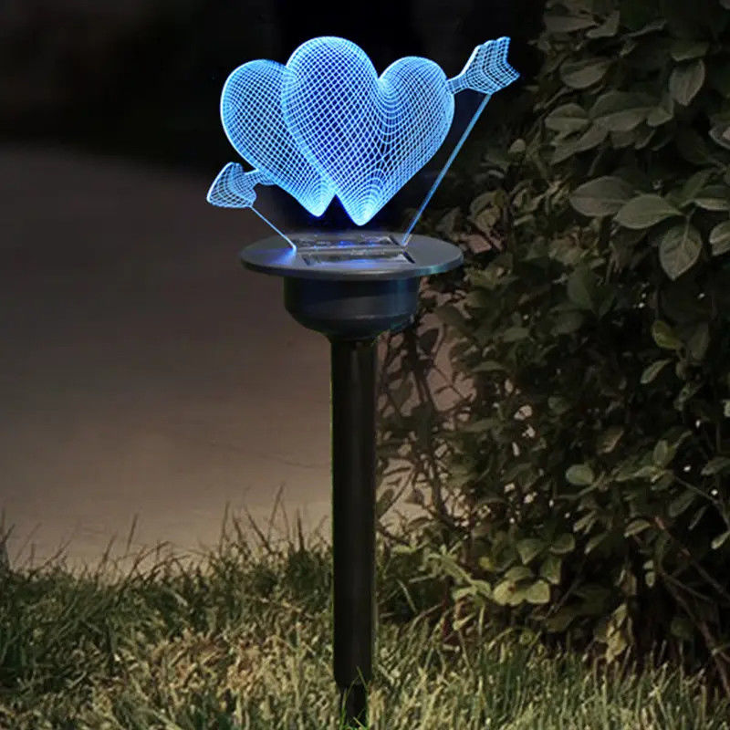 Lampada per prato acrilica solare da 90lm per l'inserimento sul pavimento del cortile in un design impermeabile IP65