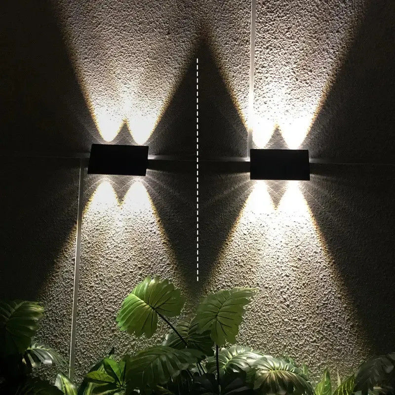 IP54 impermeabile all'aria aperta decorativa LED luce solare per parete per balcone scala di patio spot light