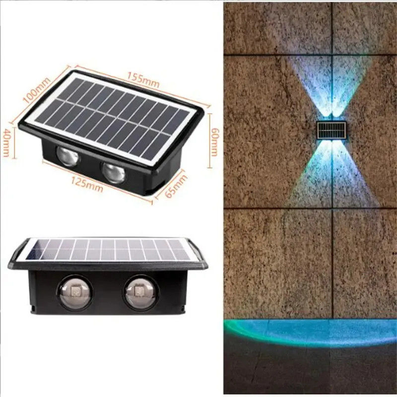 Luce per cortile solare impermeabile per il muro del giardino della villa Temperatura di lavoro -20 60C
