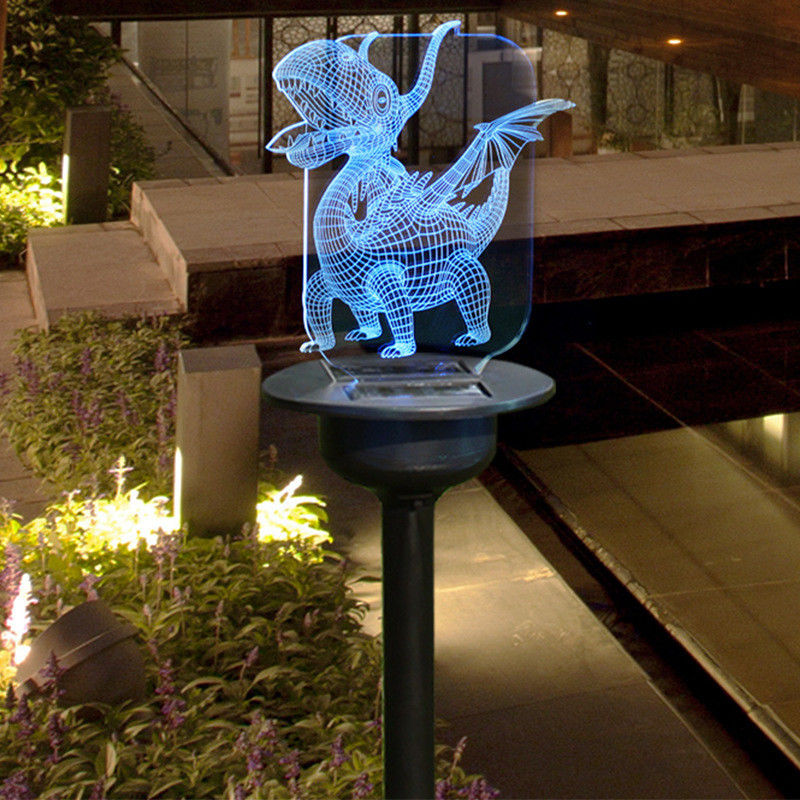 Lampada di prato a LED solare IP65 impermeabile per cortile per decorazioni di giardini