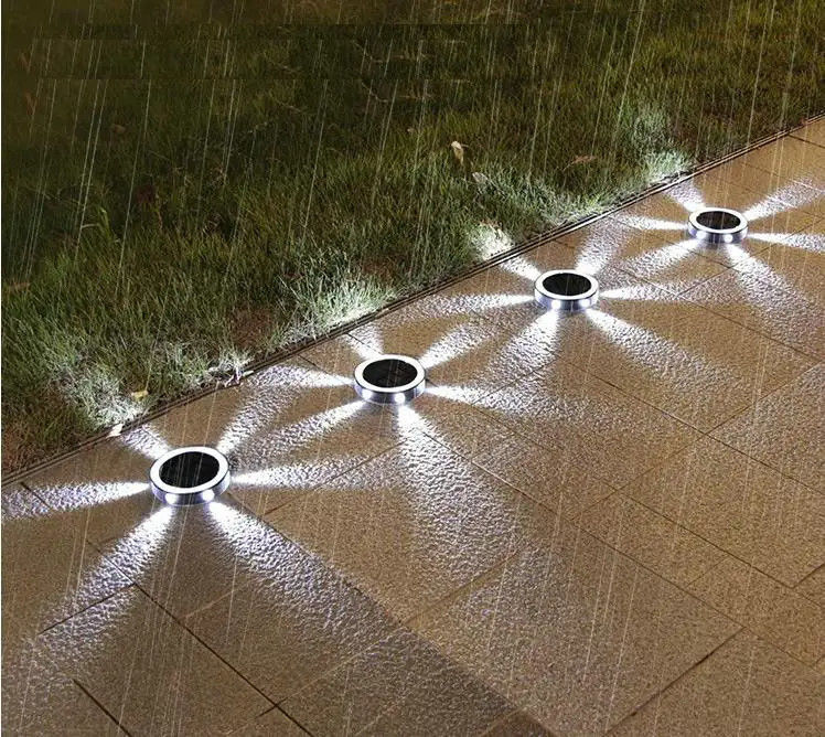 Illuminazione solare esterna con luci a terra a 90lm/w di efficienza