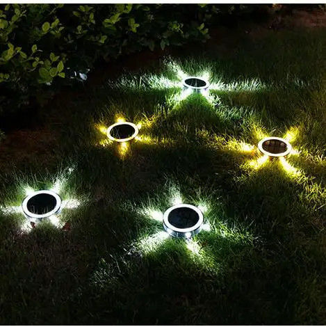 Illuminazione solare esterna con luci a terra a 90lm/w di efficienza