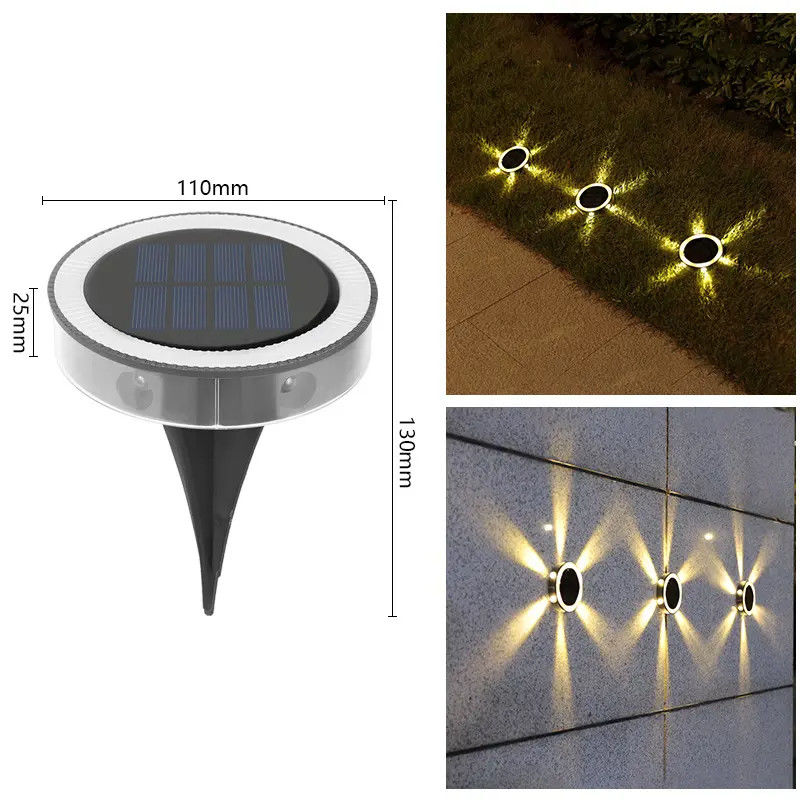 Illuminazione solare esterna con luci a terra a 90lm/w di efficienza