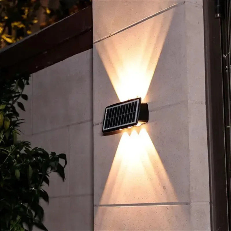 Lampade per balcone Lampade solari Lampade impermeabile a muro per illuminazione esterna verso l'alto e verso il basso