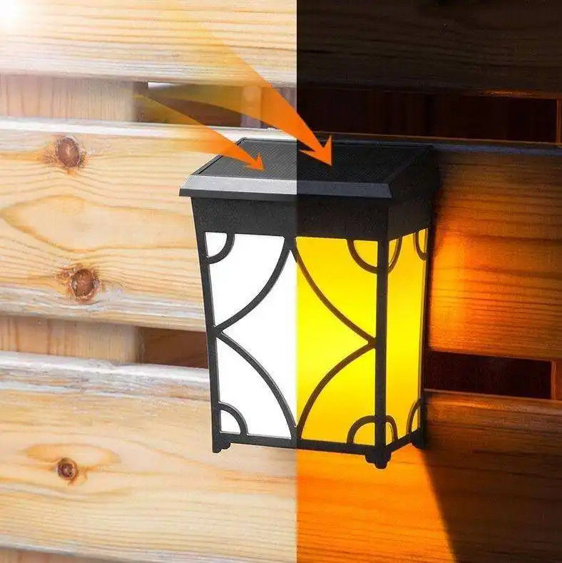 1.2V Lampada a sensore di movimento LED a tensione di ingresso per giardino esterno Lampada a parete solare impermeabile