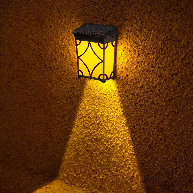 1.2V Lampada a sensore di movimento LED a tensione di ingresso per giardino esterno Lampada a parete solare impermeabile