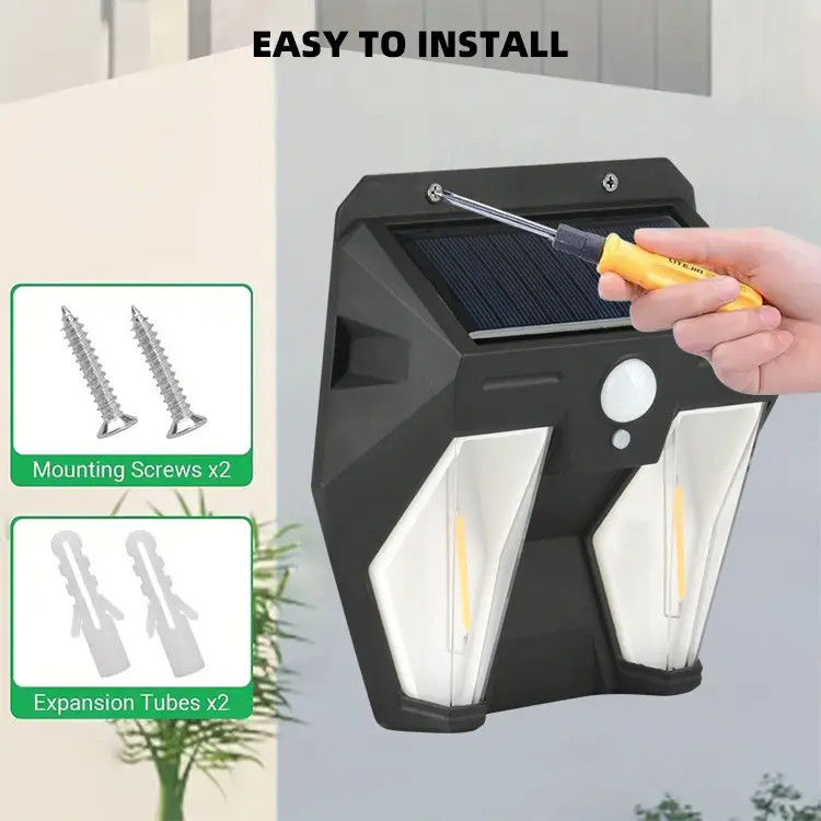 50000 ore di durata della luce solare esterna a parete con sensore di movimento e sorgente luminosa LED