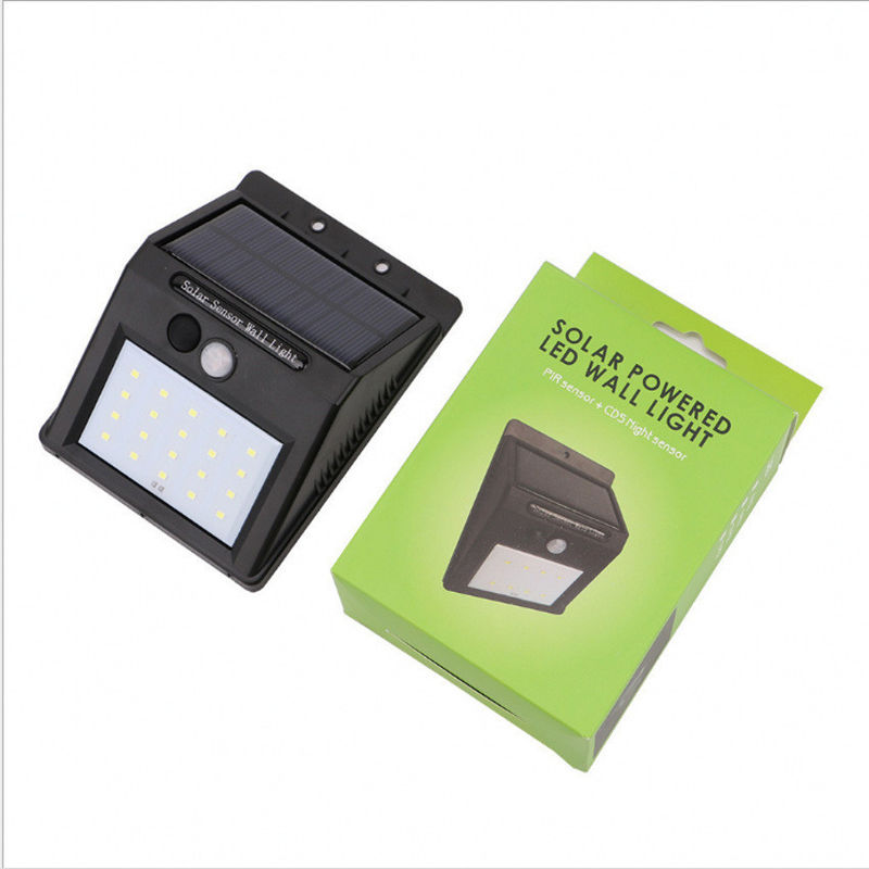120° angolo di raggio Lampada da giardino solare all'aperto Lampade di sicurezza a LED Luci notturne con sensore di movimento