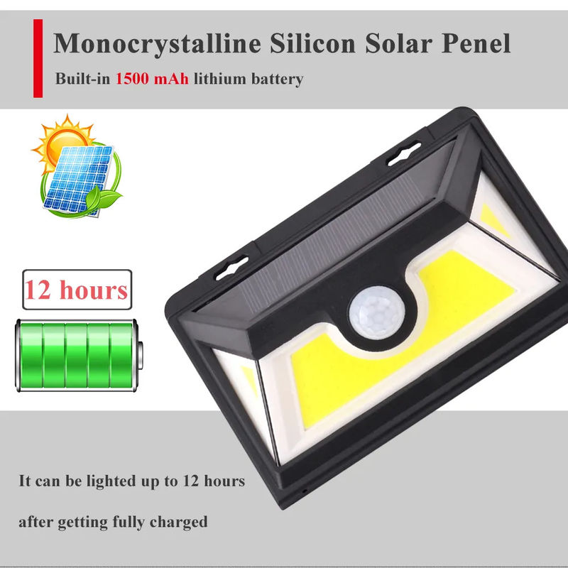 IP65 LED impermeabile luce solare per pareti con sensore di movimento