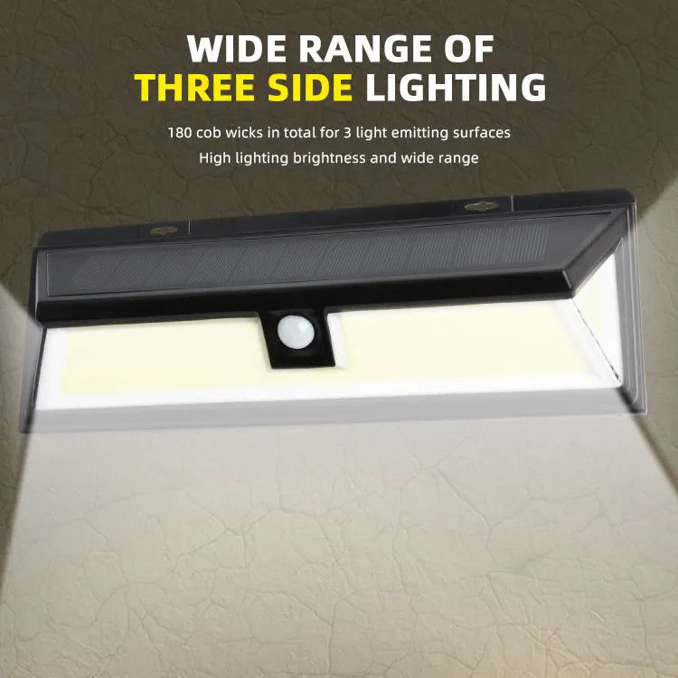 180 LED Cob Luci solari esterni Sensore di movimento wireless