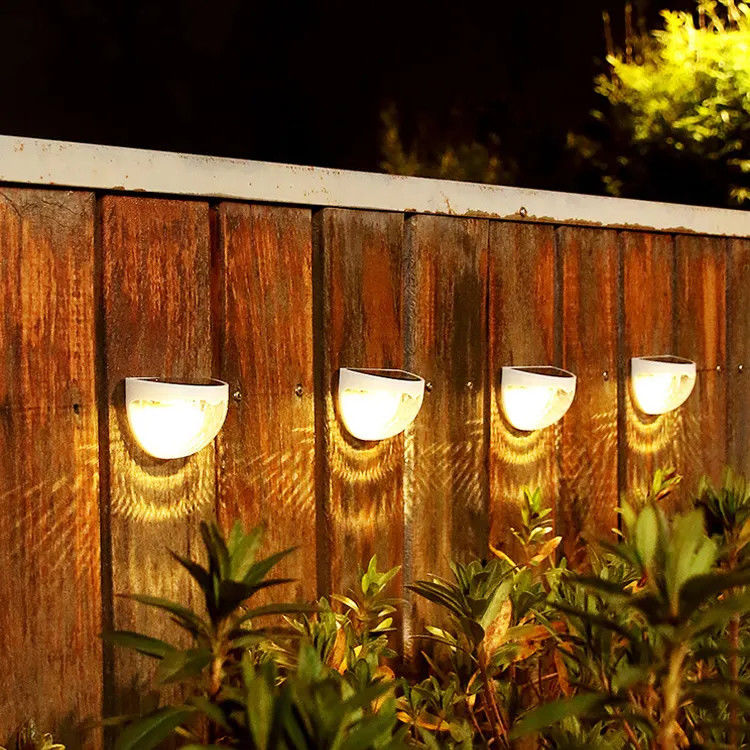 85lm/w Lampada Efficienza luminosa luce solare da giardino per cortile semicircolare decorativo