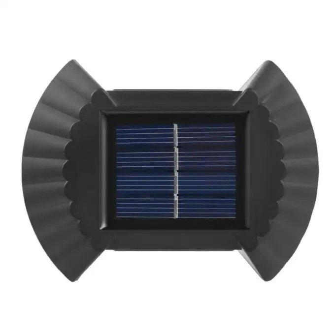 Lampade a LED a energia solare bianca calda per giardino, cortile, garage, vialetto verso l'alto