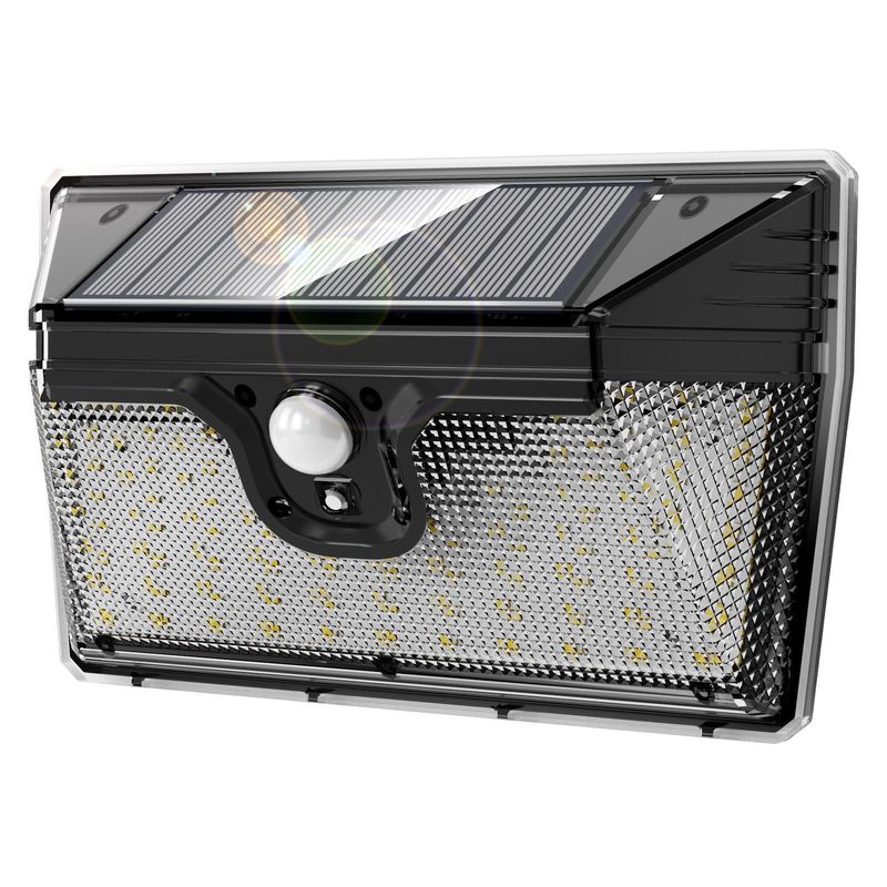 218LED Soft Cold White Solar Motion Sensing Wall Light per il giardino all'aperto Risparmio energetico