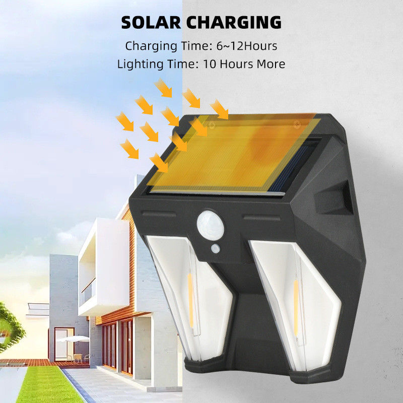 Lumiere da parete a energia solare multiuso Sensore di movimento esterno Induzione umana Testa regolabile