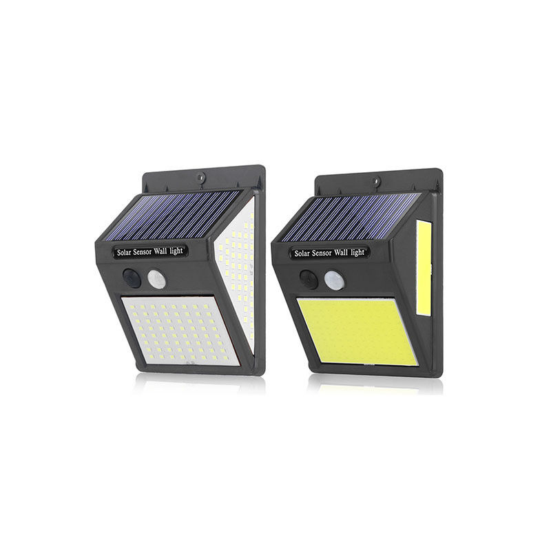 Lampada a parete solare a 20 LED impermeabile con sensore di movimento e temperatura del colore 5000K