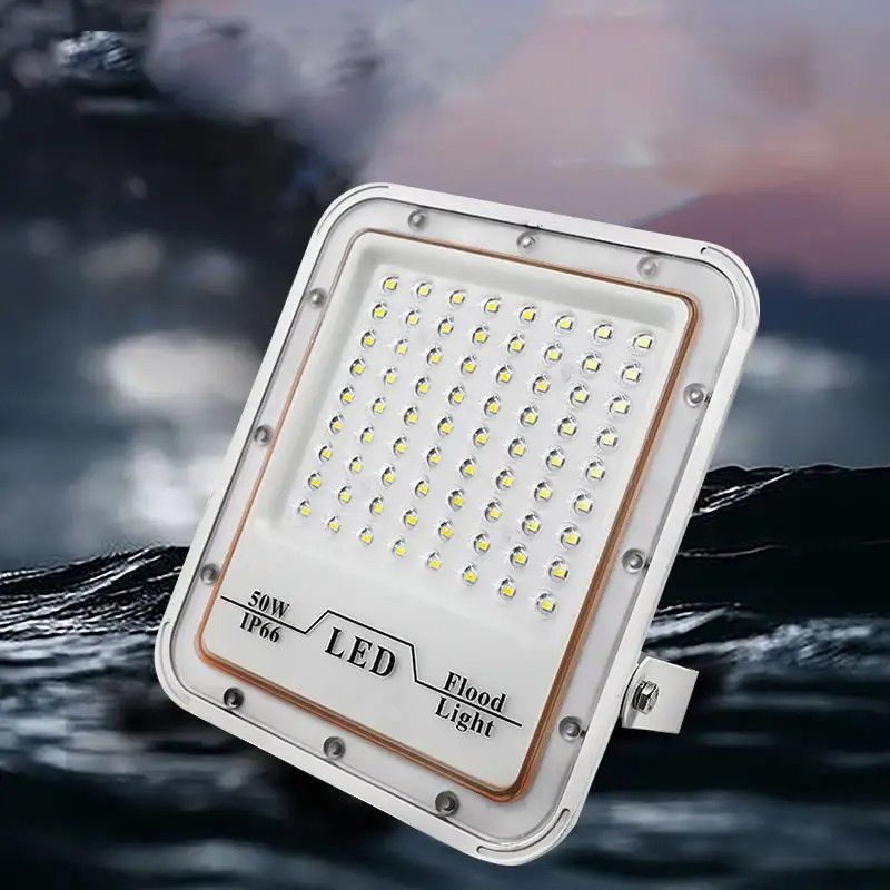 Lampada di alluvione grigio impermeabile all'aria aperta 30w 50w 100w 200w Lampada di alluvione a LED per stadio