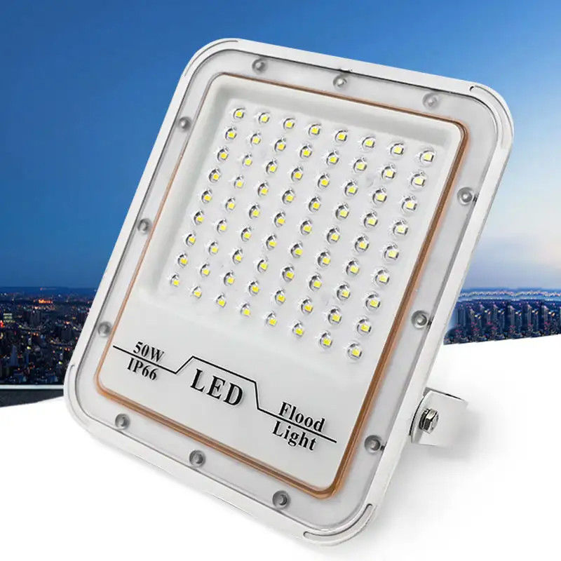 Lampada di alluvione grigio impermeabile all'aria aperta 30w 50w 100w 200w Lampada di alluvione a LED per stadio